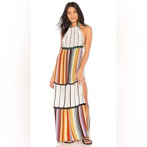Free People Multicolor Striped Maxi Dress